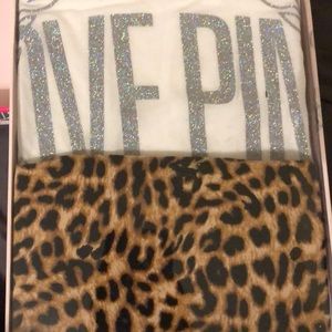 Victoria’s Secret leopard boyfriend tee & leggings